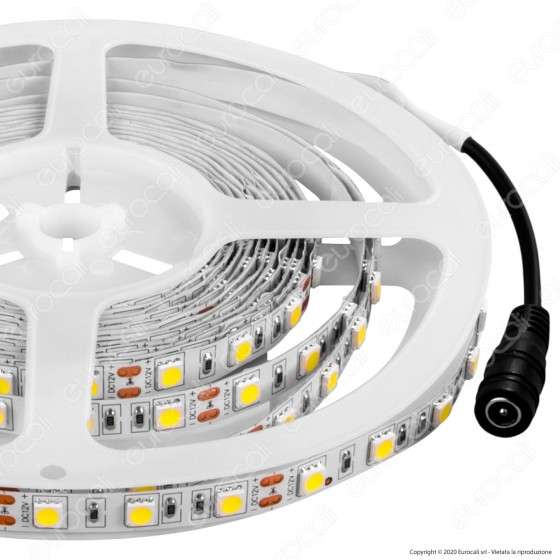 V-Tac Striscia LED 5050 Monocolore 60LED/metro - Bobina da 5 metri -