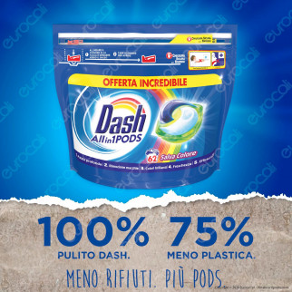 Dash All in 1 Pods Salvacolore Detersivo in Capsule - Confezione da