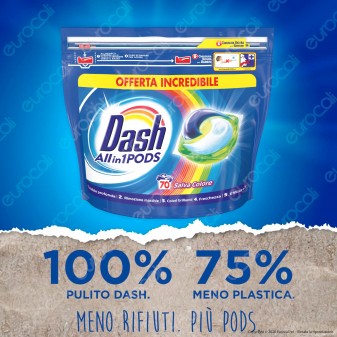 Dash All in 1 Pods Salvacolore Detersivo in Capsule - Confezione da