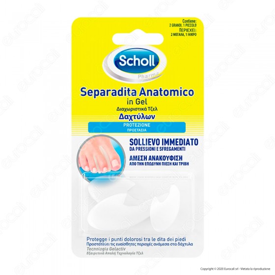 Scholl Separadita Anatomico in Gel - Confezione con 3 separadita Scholl Separadita Anatomico in Gel - Confezione con 3 separadita