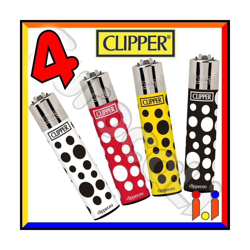 Clipper Large Fantasia Dots - 4 Accendini
