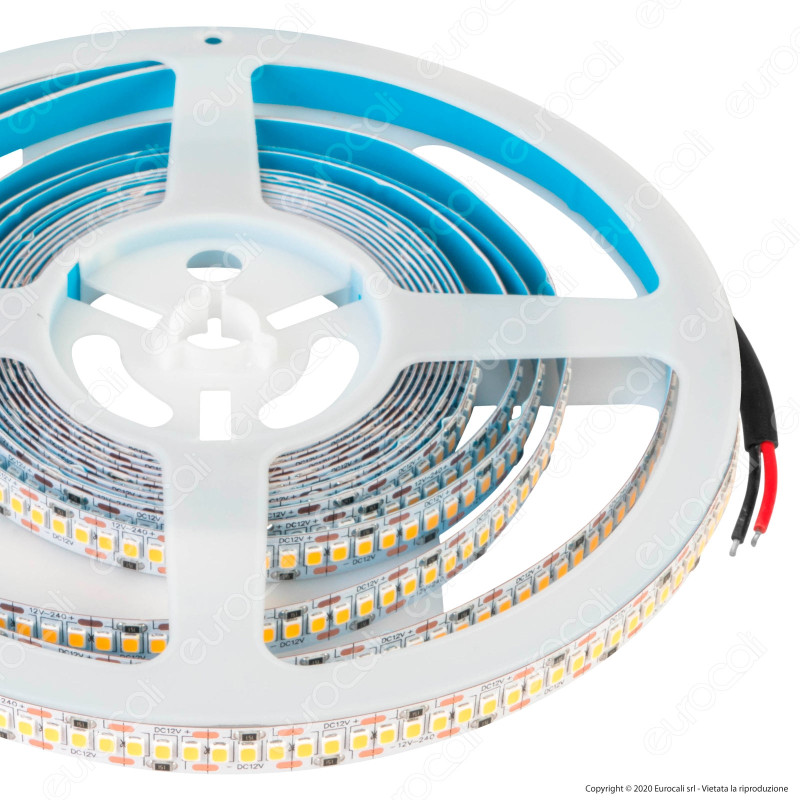 V-Tac Striscia LED 2835 Monocolore 18W/M 240 LED/metro - Bobina da 5
