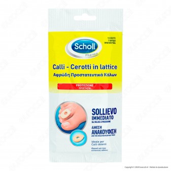 Scholl Cerotti in Lattici per Calli - Confezione con 9 Cerotti in Lattice