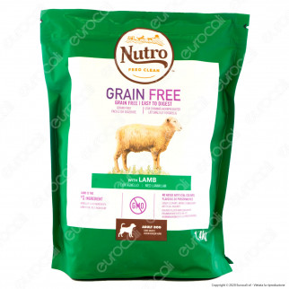 Nutro Grain Free con Agnello Cibo per Cani Adulti Taglia Media Grande