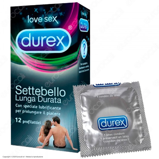 Preservativi Durex Settebello Lunga Durata - Scatola 12 pezzi Preservativi Durex Settebello Lunga Durata - Scatola 12 pezzi