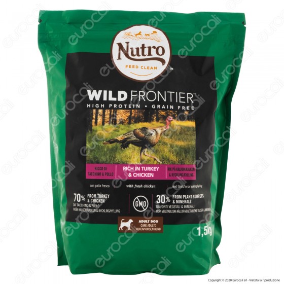 Nutro Wild Frontier con Pollo e Tacchino Cibo Secco per Cani Adulti Nutro Wild Frontier con Pollo e Tacchino Cibo Secco per Cani Adulti