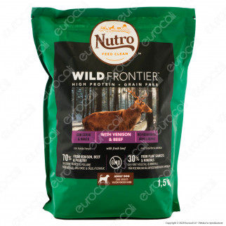 Nutro Wild Frontier con Manzo Pollame e Cervo Cibo Secco per Cani