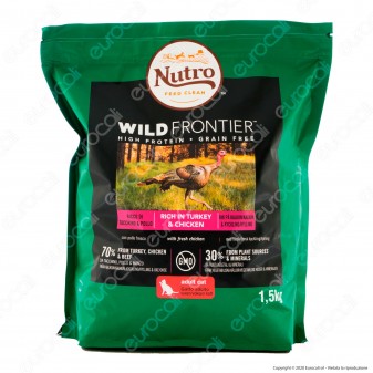Nutro Wild Frontier con Tacchino Pollo e Manzo Cibo Secco per Gatti