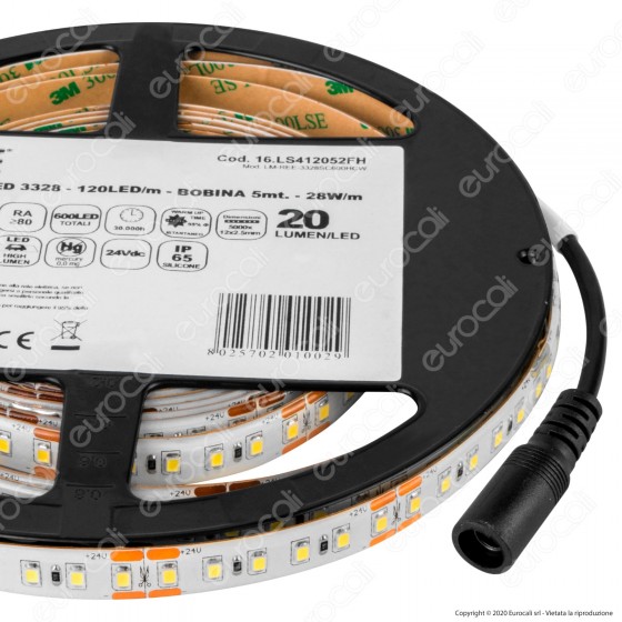 Life Striscia LED 3328 Impermeabile Monocolore 120 LED/metro - Bobina Life Striscia LED 3328 Impermeabile Monocolore 120 LED/metro - Bobina