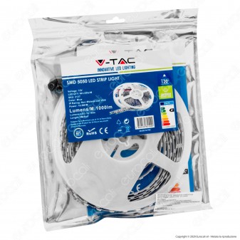 V-Tac Striscia LED 5050 Monocolore 60LED/metro - Bobina da 5 metri -