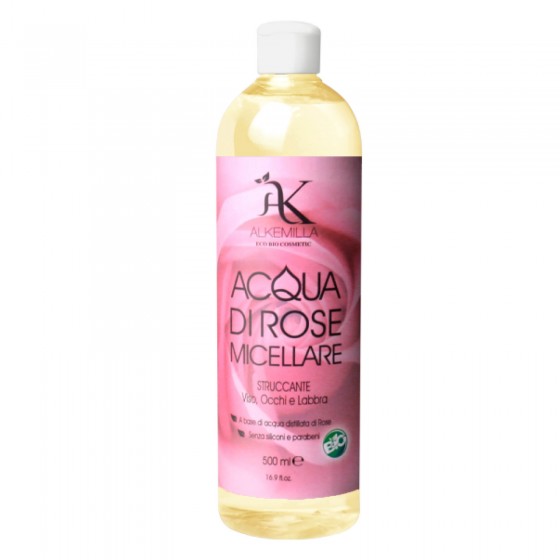 Alkemilla Acqua di Rose Micellare Struccante Viso - Flacone da 500ml Alkemilla Acqua di Rose Micellare Struccante Viso - Flacone da 500ml