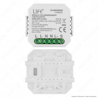 Life Modulo 1CH Ricevitore Interruttore Dimmer/ON/OFF Wi-Fi con