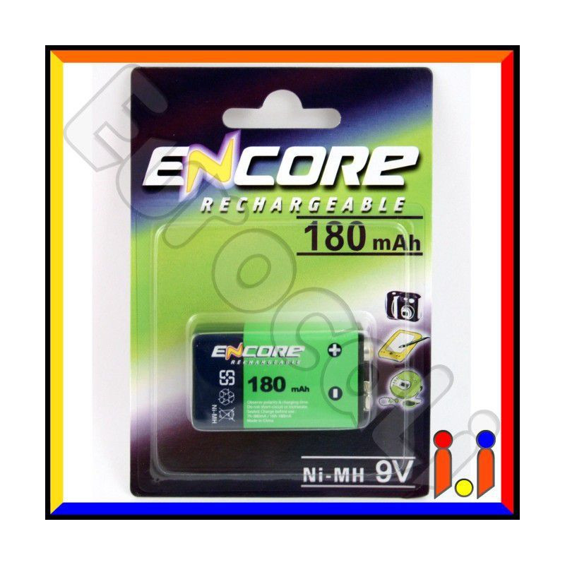 Uniross Encore Transistor Pila Ricaricabile 9V - Blister 1 Batteria