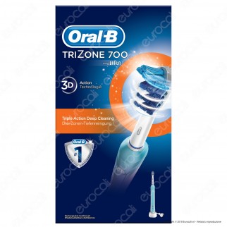 Oral B TriZone 700 Spazzolino Elettrico Ricaricabile Braun con Timer Testina 3D