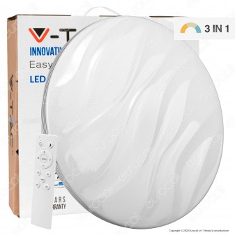 V-Tac VT-8403 Plafoniera LED 3in1 20W / 40W Forma Circolare Effetto