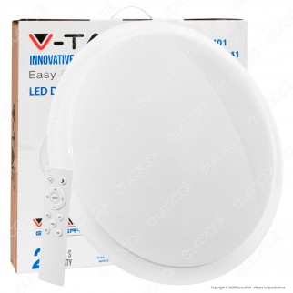 V-Tac Smart VT-8401 Plafoniera 3in1 LED 20W / 40W Forma Circolare