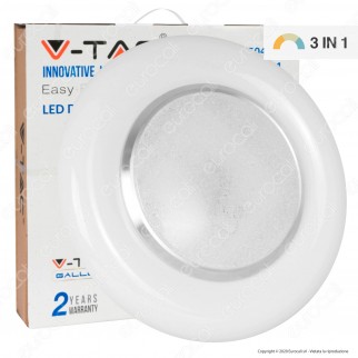 V-Tac VT-8504 Plafoniera LED 3in1 30W / 60W Forma Circolare Effetto Cielo Stellato con Telecomando