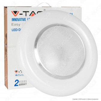 V-Tac VT-8504 Plafoniera LED 3in1 30W / 60W Forma Circolare Effetto Cielo Stellato con Telecomando - SKU 14621