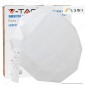 V-Tac VT-8557 Plafoniera LED 30W / 60W Circolare Sfaccettata Effetto Cielo Stellato con Telecomando - SKU 14921