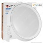 V-Tac VT-8502 Plafoniera LED 3in1 30W / 60 W Forma Circolare con Telecomando - SKU 14751