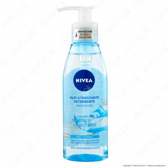 Nivea Olio Struccante Detergente Viso e Occhi per Pelli Normali con