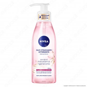 Nivea Olio Struccante Detergente per Pelli Sensibili - Flacone da