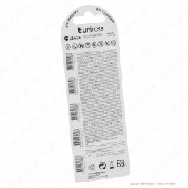 Uniross Pile Alcaline a Bottone LR626 / AG4 / G4 / LR66 / 177 / 377