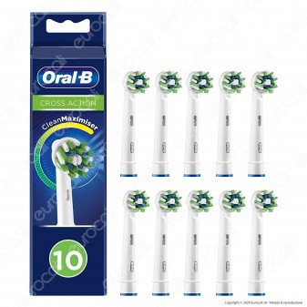Oral-B CrossAction Testine di Ricambio per Spazzolino Elettrico -