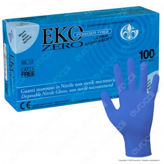 Gardening Guanti Monouso Blu in Nitrile Senza Talco - Confezione da