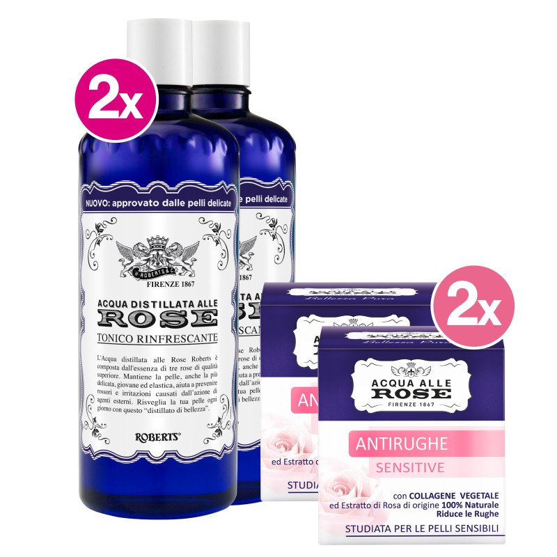 Kit Tonico + Antirughe Sensitive