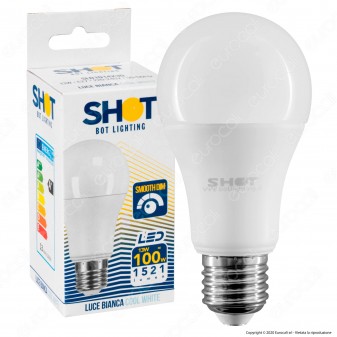 Bot Lighting Shot Lampadina LED E27 13W Bulb A60 Dimmerabile - mod. SLD1014X3D