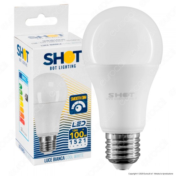Bot Lighting Shot Lampadina LED E27 13W Bulb A60 Dimmerabile - mod. SLD1014X3D Bot Lighting Shot Lampadina LED E27 13W Bulb A60 Dimmerabile - mod. SLD1014X3D