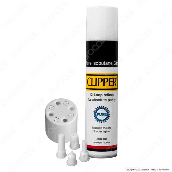Clipper Gas White Puro per Ricarica Accendini - Bomboletta da 300ml Clipper Gas White Puro per Ricarica Accendini - Bomboletta da 300ml