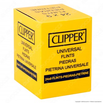 Clipper Pietrina Universale per Accendini Micro e Large - 24 Astucci