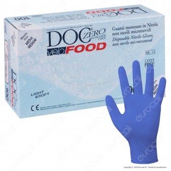 Gardening Guanti Monouso Blu in Nitrile Senza Talco - Confezione da
