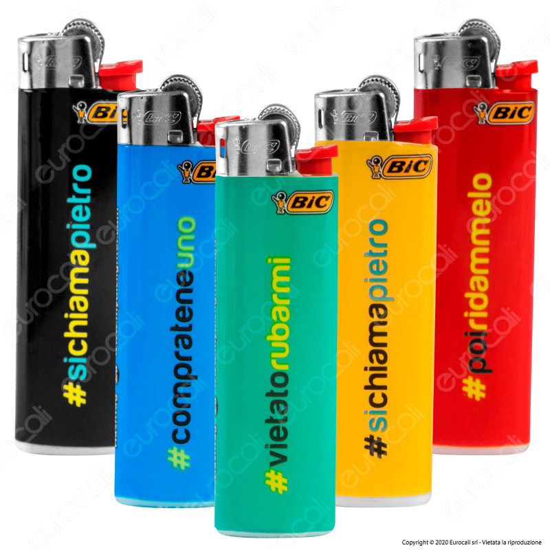 Bic Slim J23 Medio Fantasia Hashtag - 5 Accendini [TERMINATO]