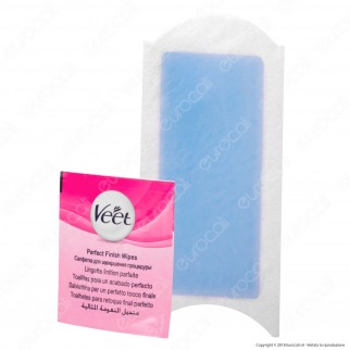 Veet Strisce Depilatorie Corpo Easy Gelwax Technology per Pelli Sensibili - Confezione 16pz