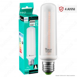 Marino Cristal Serie PRO Lampadina LED E27 15W Tubolar T38