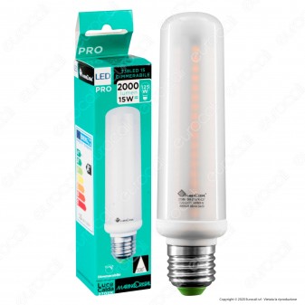 Marino Cristal Serie PRO Lampadina LED E27 15W Tubolar T38