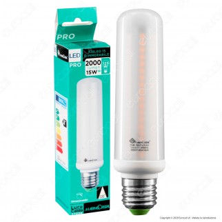 Marino Cristal Serie PRO Lampadina LED E27 15W Tubolar T38