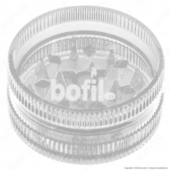 Mini Grinder Tritatabacco Bofil Tiny 2 Parti in Plastica Trasparente