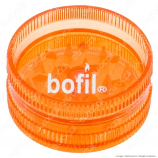 Mini Grinder Tritatabacco Bofil Tiny 2 Parti in Plastica Trasparente