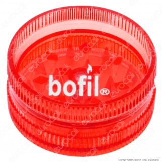 Mini Grinder Tritatabacco Bofil Tiny 2 Parti in Plastica Trasparente