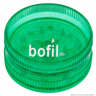 Mini Grinder Tritatabacco Bofil Tiny 2 Parti in Plastica Trasparente