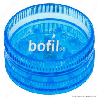 Mini Grinder Tritatabacco Bofil Tiny 2 Parti in Plastica Trasparente