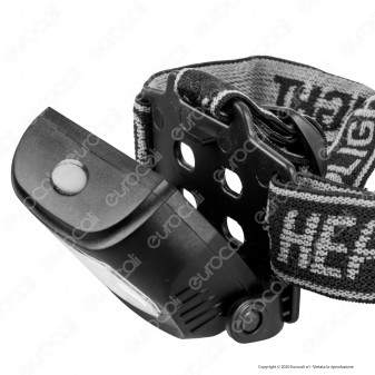 Uniross Ultralite Torcia Frontale Headlight COB 3W Ultra Luminosa 3
