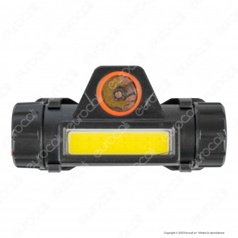 Uniross Torcia Frontale Headlight 1W 3W Ultra Luminosa 2 Modalità di Illuminazione