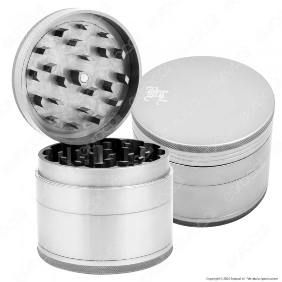 Grinder Tritatabacco Black Leaf XXL Gigante 4 Parti in Metallo Grinder Tritatabacco Black Leaf XXL Gigante 4 Parti in Metallo