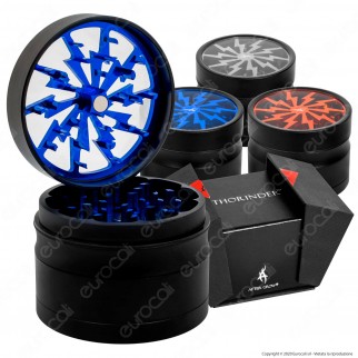 Grinder Tritatabacco Thorinder 4 Parti in Metallo con Confezione