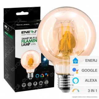 Ener-J Lampadina LED 3in1 Smart Wi-Fi E27 8,5W Dimmerabile Globo
